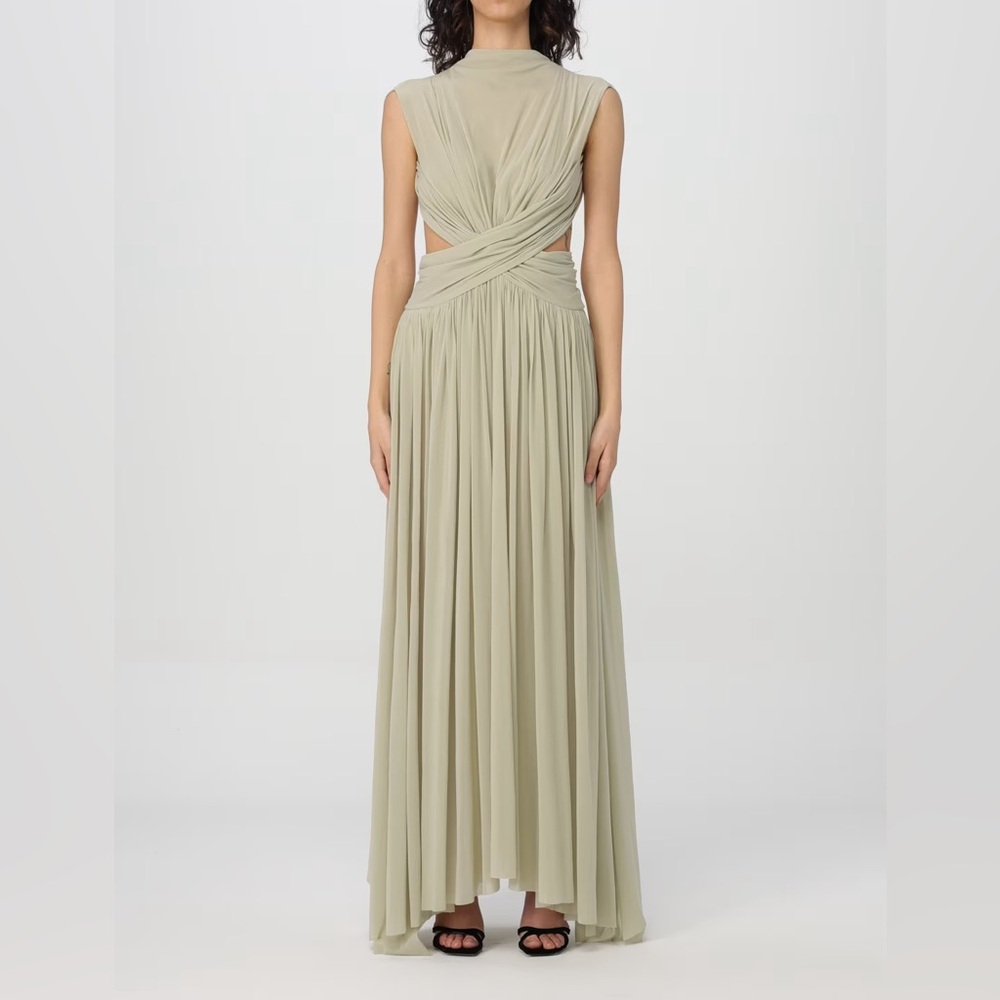 Philosophy di Lorenzo Serafini Ruched Open-Back maxi evening dress size 4
